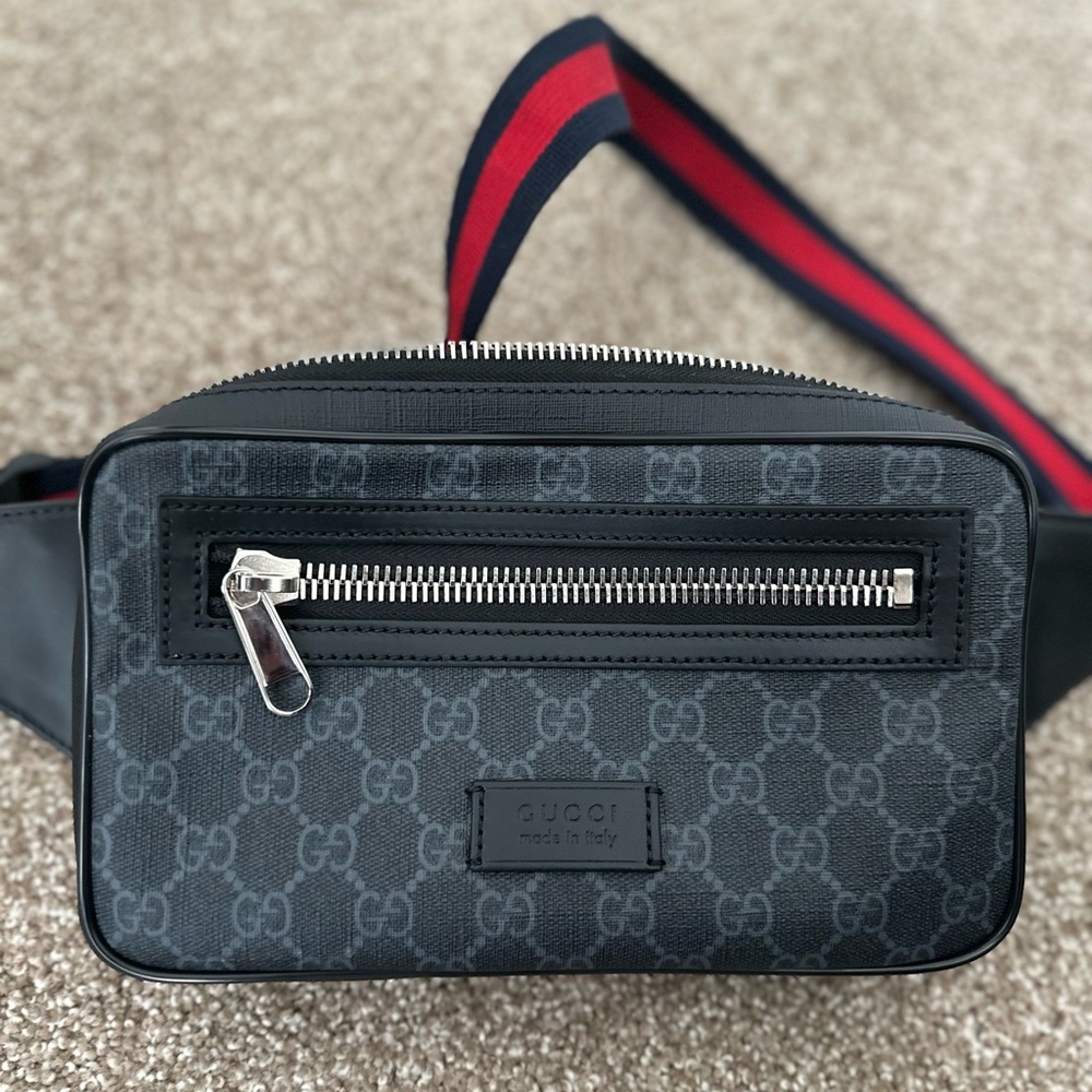 Men’s GG Black Belt Bag
